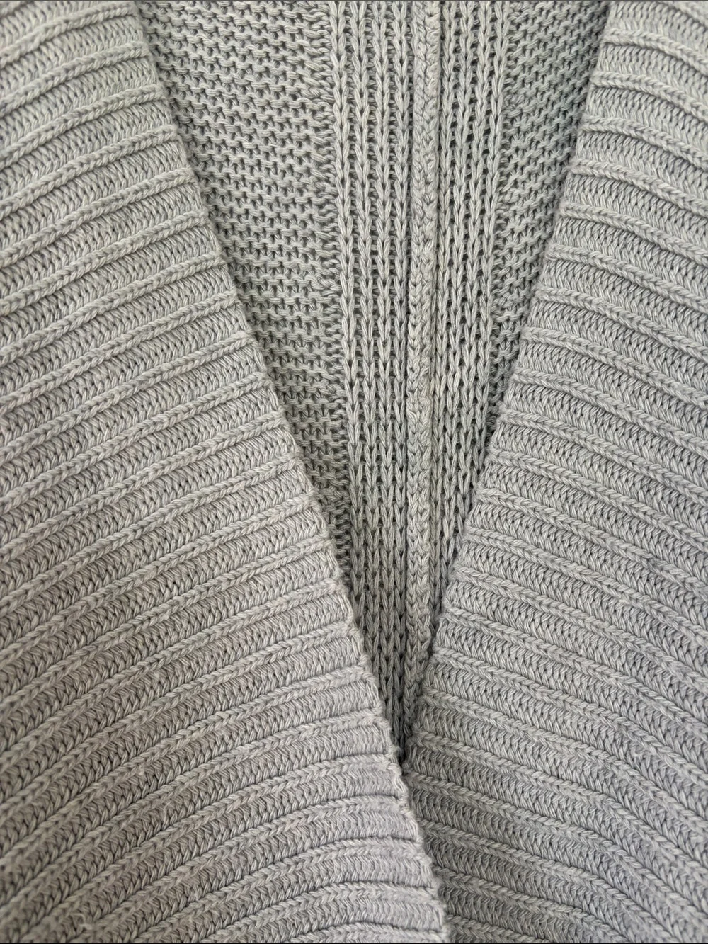 Sam Edelman grey Open-Front Knit Cardigan size M
